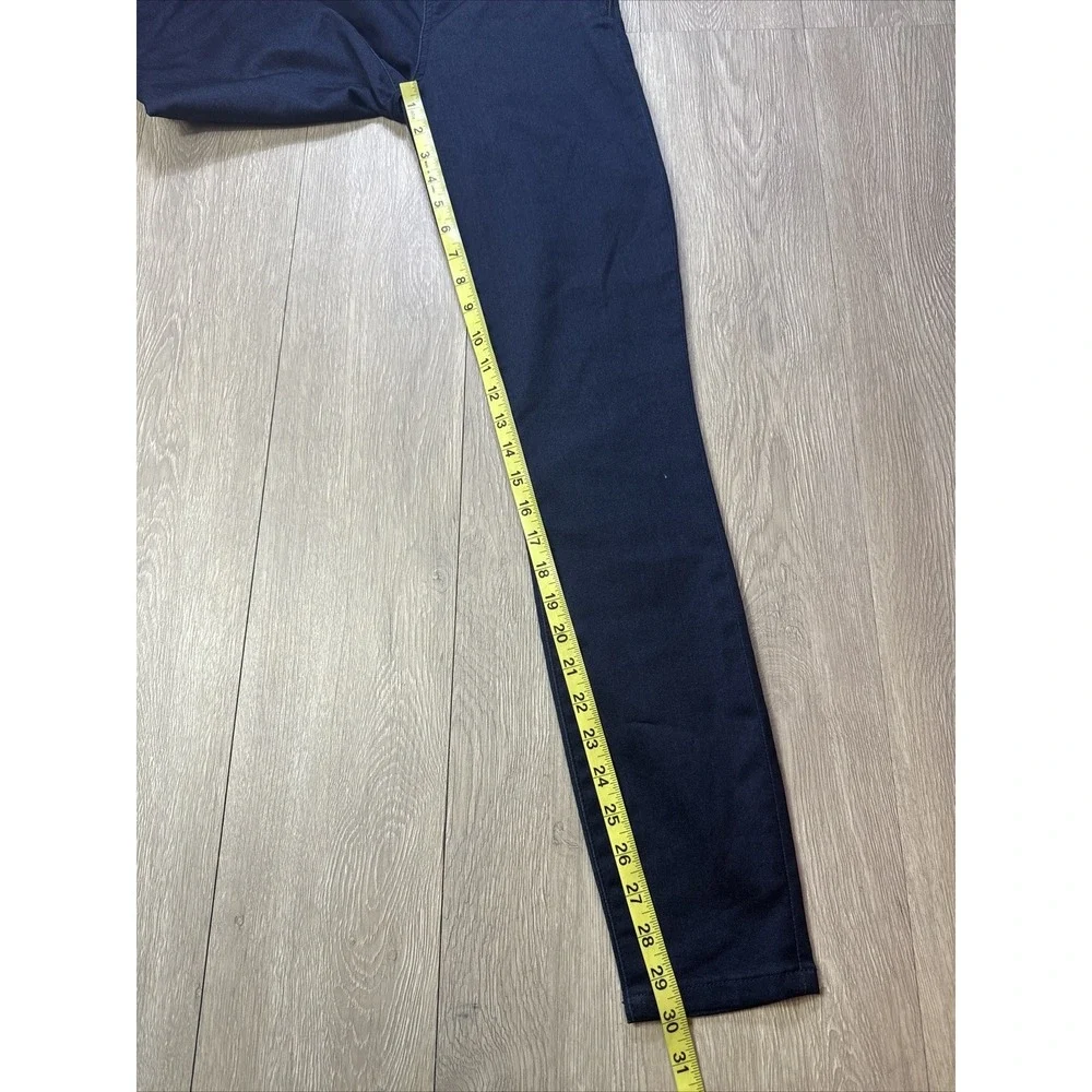 Tory Burch Jeans Womens 25‎ Blue Side Zip Skinny Fit Measures 28x30 Stretch
